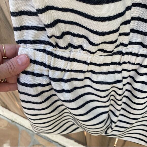 Madewell Tie-Shoulder Romper in Stripe size XS - Picture 3 of 8